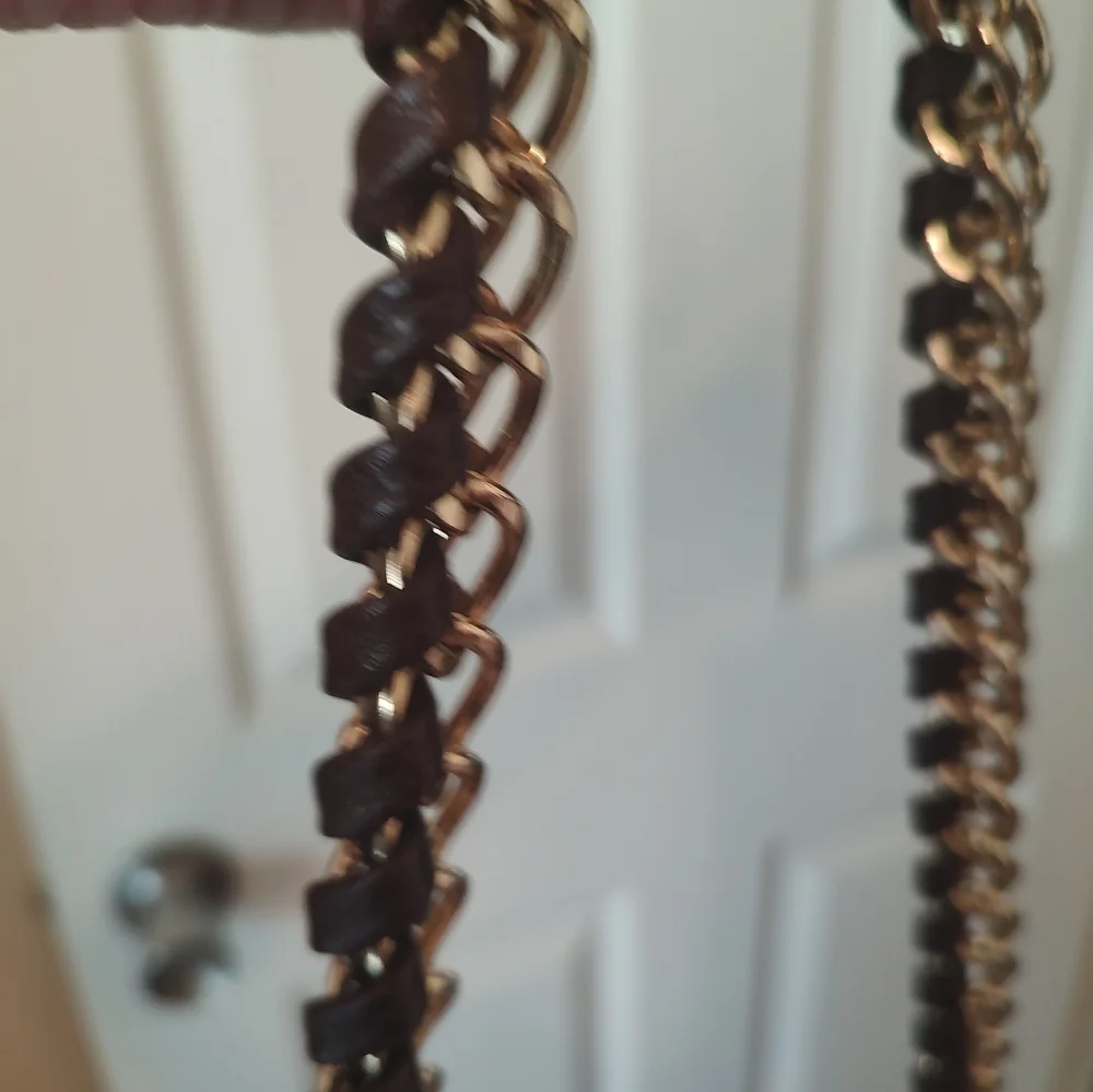 Red Boho Chain Shoulder Bag